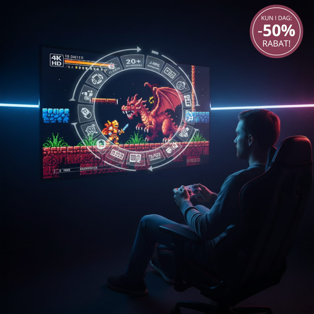 GameVault™ | HDMI Stick 64GB og 40.000 Retro Spil