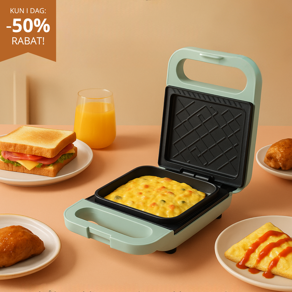 QuickToast™ | Morgenmad & Sandwich Maker
