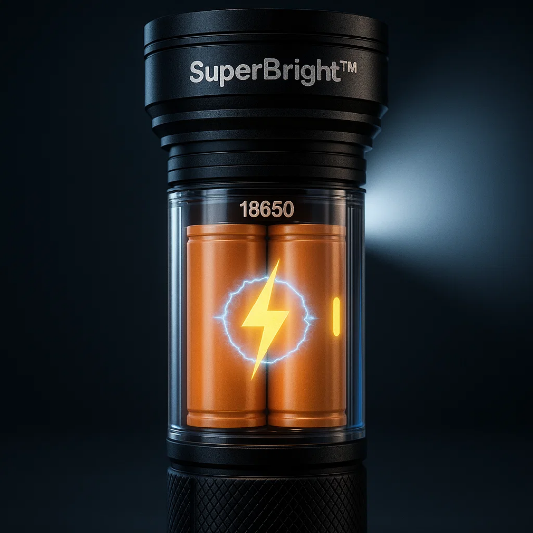 SuperBright™ | 300m Genopladelig LED-Powerlampe