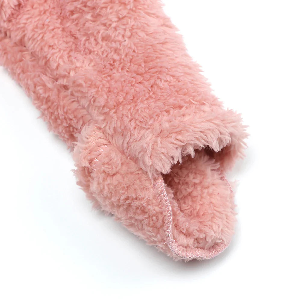 SnugBear™ | Blød babyfleece-dragt med bjørnehætte